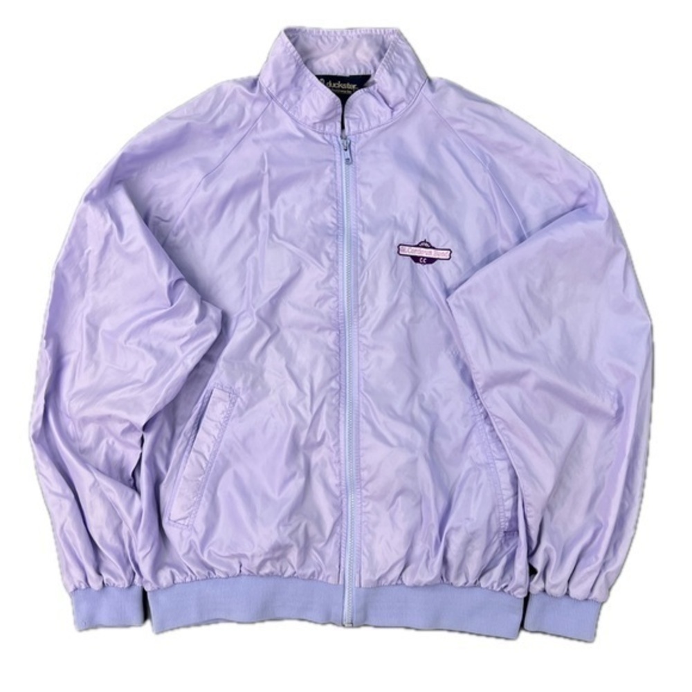 1980s Vintage Pastel Purple Zip Up Jacket - Picture 2 of 13